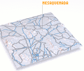 3d view of Mesa Quemada