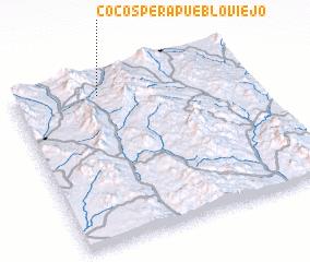 3d view of Cocóspera Pueblo Viejo