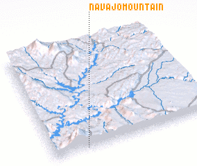 3d view of Navajo Mountain