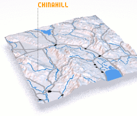 3d view of China Hill