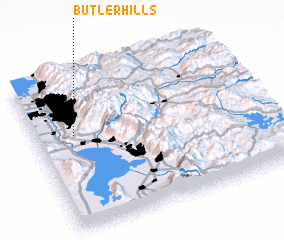 3d view of Butler Hills