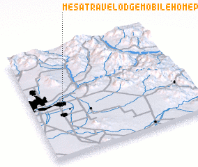 3d view of Mesa Travelodge Mobile Home Park