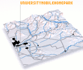 3d view of University Mobile Home Park