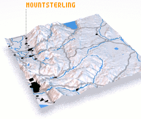 3d view of Mount Sterling