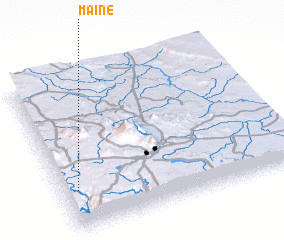 3d view of Maine
