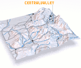 3d view of Central Valley