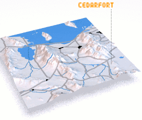 3d view of Cedar Fort