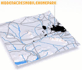 3d view of Hidden Acres Mobile Home Park