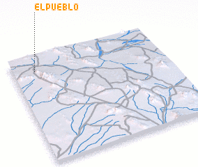 3d view of El Pueblo