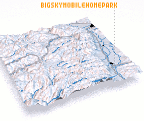 3d view of Big Sky Mobile Home Park