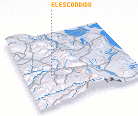 3d view of El Escondido