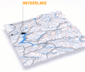 3d view of Hayden Lake