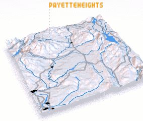 3d view of Payette Heights