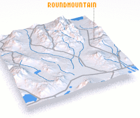 3d view of Round Mountain