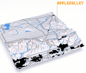 3d view of Apple Valley