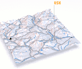 3d view of Usk