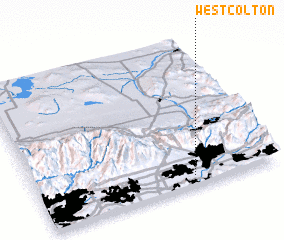 3d view of West Colton