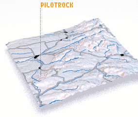 3d view of Pilot Rock