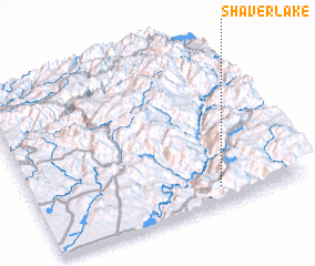 3d view of Shaver Lake