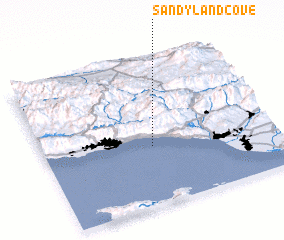 3d view of Sandyland Cove