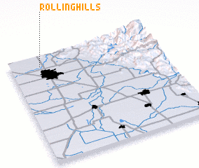 3d view of Rolling Hills