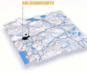 3d view of Raleigh Heights