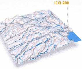 3d view of Iceland