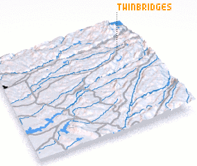 3d view of Twin Bridges