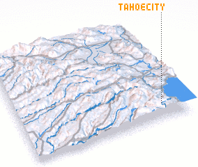 3d view of Tahoe City