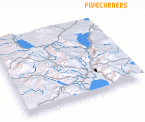 3d view of Five Corners