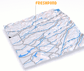 3d view of Fresh Pond