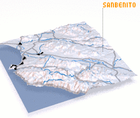 3d view of San Benito