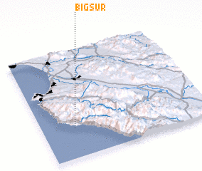 3d view of Big Sur