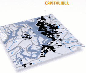 United States Map And Capitol