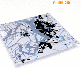 3d view of Elk Plain