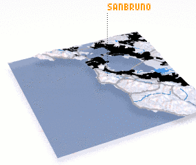 3d view of San Bruno