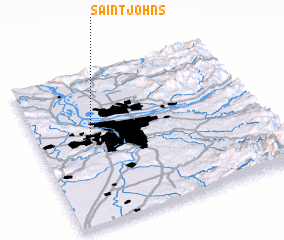 3d view of Saint Johns