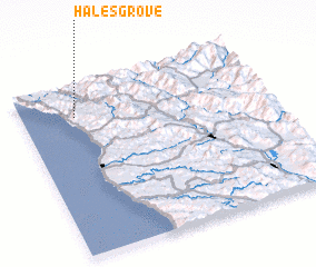 3d view of Hales Grove