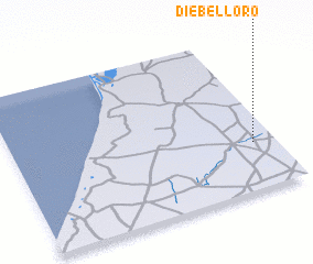 3d view of Diébel Loro