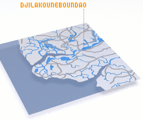 3d view of Djilakoune Boundao