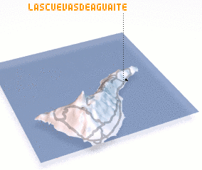 3d view of Las Cuevas de Aguaite