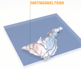 3d view of Santiago del Teide