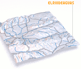 3d view of El Río de Aguas