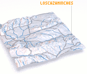 3d view of Los Cazaminches