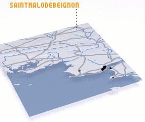 3d view of Saint-Malo-de-Beignon