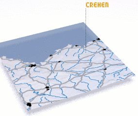 3d view of Créhen