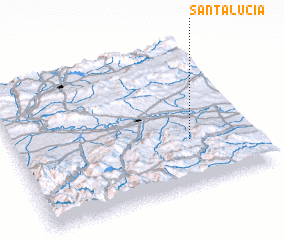 3d view of Santa Lucía