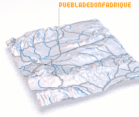 3d view of Puebla de Don Fadrique