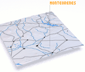 3d view of Monte Orenes