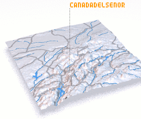 3d view of Cañada del Señor